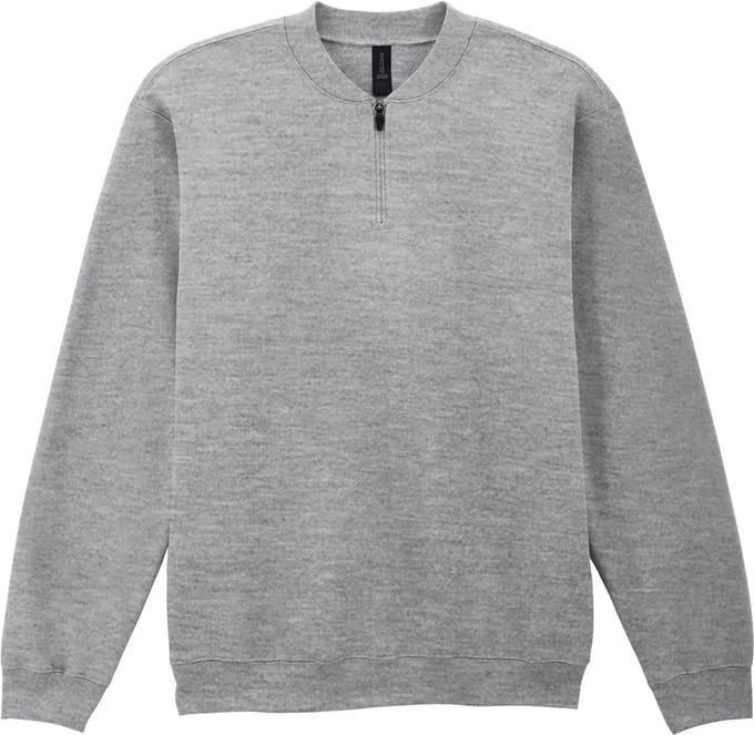 Gildan 1/4 zip fleece sweater GISF008 - RS Sport Grey - M