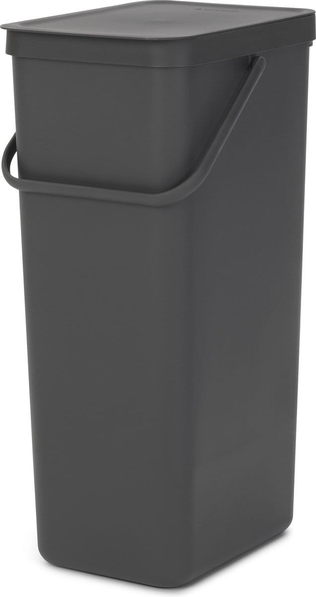 Brabantia Sort & Go Prullenbak - 40 liter - Dark Grey