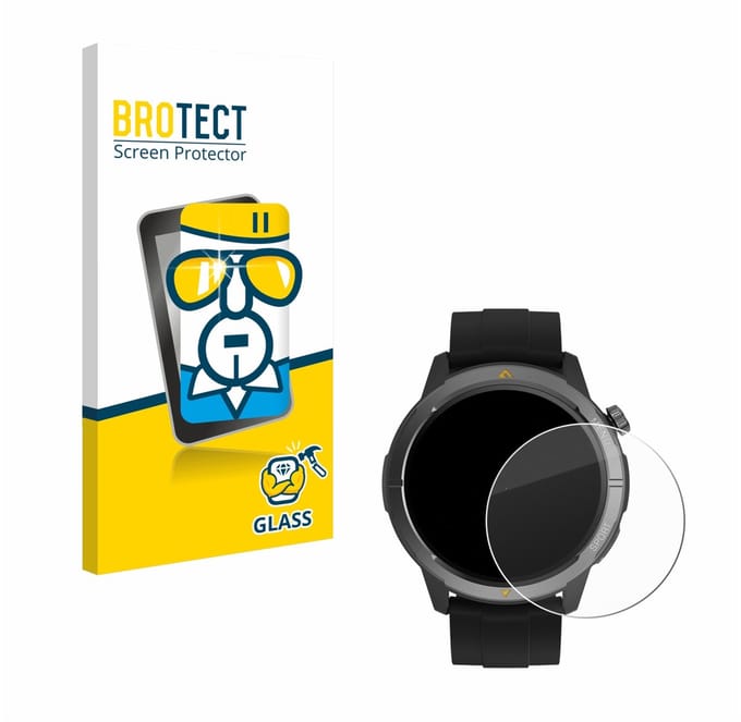BROTECT - Glas Screenprotector voor AGM Legion Watch 1.43" - Gehard Beschermglas 9H