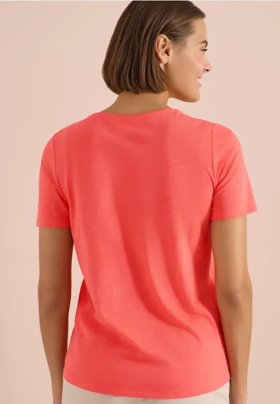 Basic Shirt met ronde hals
