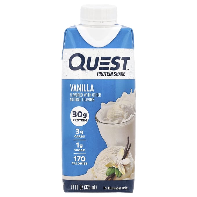 Quest Nutrition, Eiwitshake, Vanille, 4 Stuks, 325 ml (325 ml) Elk