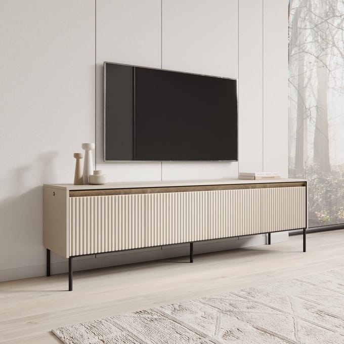 Meubella - TV-Meubel Timoteo - Beige - 193 cm