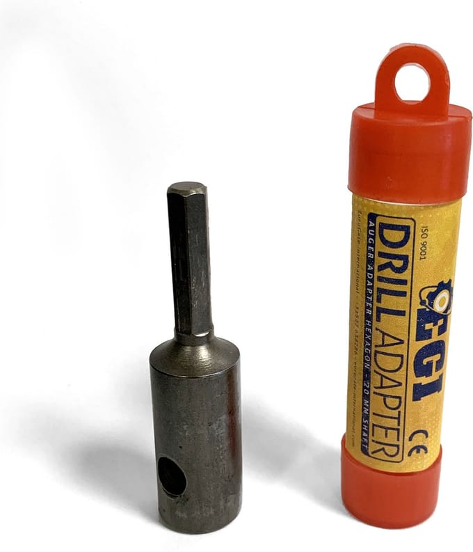 Boor Adapter 7/16" Bit naar 20 MM | Maak van uw accuboor een grondboor.