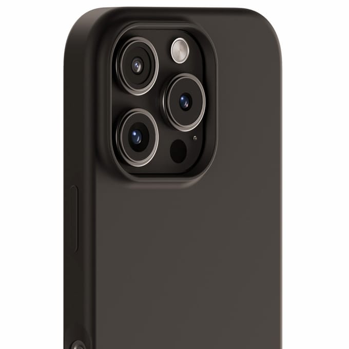 Holdit Silicone Case geschikt voor Apple iPhone 16 Pro - Zwart