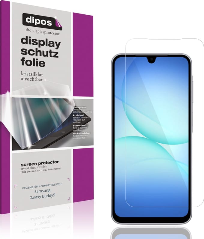 dipos – 4x Beschermfolie geschikt voor Samsung Galaxy Buddy5 | Krasbestendige & heldere Screenprotector Ultra-Thin