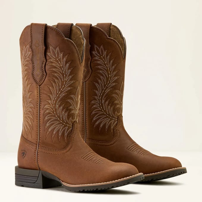 Ariat HYBRID RANCHWARD STRECHFIT Dames Bruin - 40 (6.5 UK)
