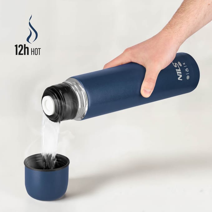 NILS CAMP NC3804 - Thermosfles - 1000ml - Dubbele Wand - BPA-vrij