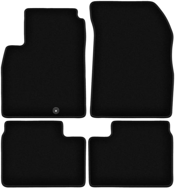 BASIC zwarte veloursmatten voor: Nissan Micra K13 hatchback (2010-2016)
