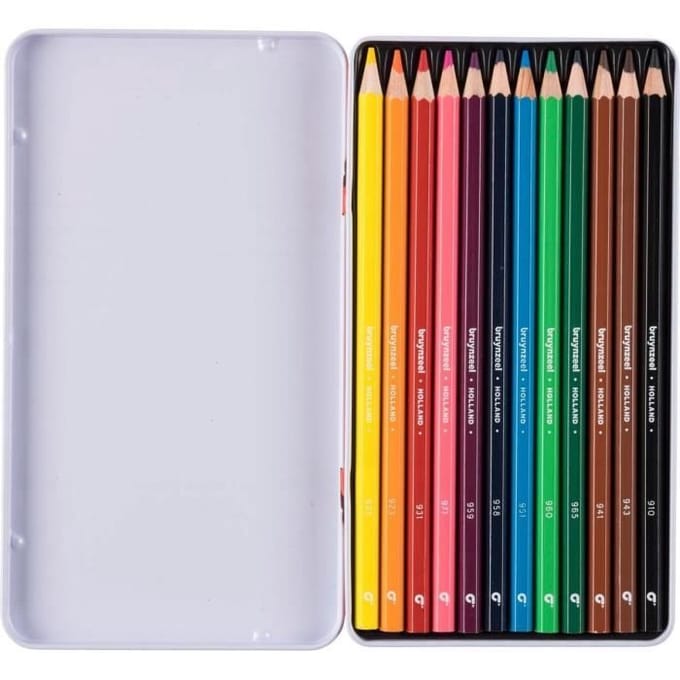 Bruynzeel crayons de couleur Super wood 12 pcs