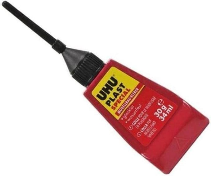 UHU Hobbylijm 34 ml - Modelbouw Lijm - Plast Special - 0045880 - Flesje