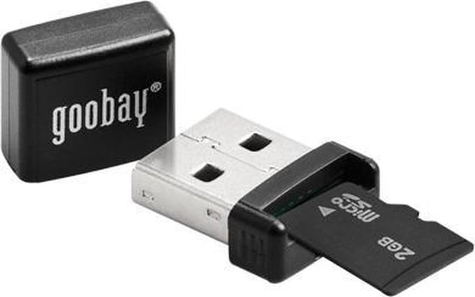 Goobay 38656 geheugenkaartlezer USB Zwart