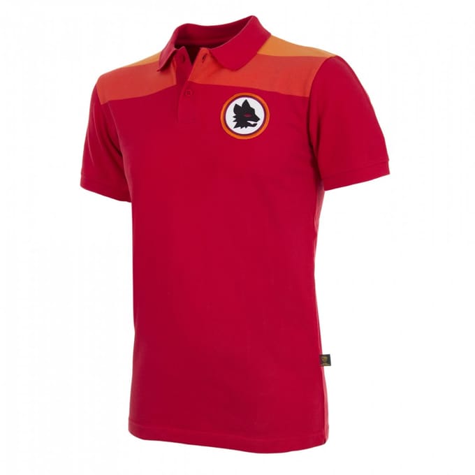 COPA - AS Roma Thuis Polo - Heren - Korte Mouw - Rood - XS