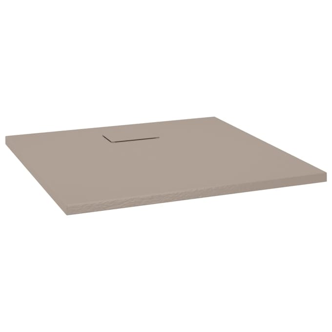 vidaXL - Douchebak - 90x80 - cm - SMC - bruin