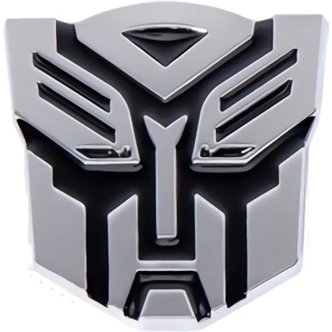 Auto Styling 3D Auto Stickers Cool Autobots Logo Decal Motor Fiets Auto Decoratie B gray