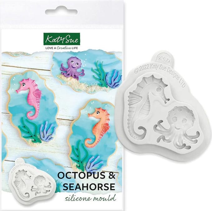 Katy Sue Siliconen Mal Octopus & Zeepaardje