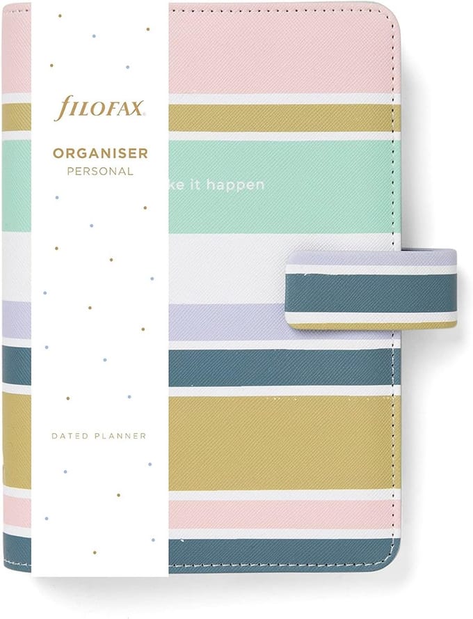 Persoonlijke Agenda Organizer met Strepen voor Dagelijkse Planning