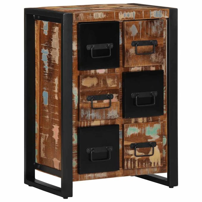 vidaXL - Dressoir - 50x35x70 - cm - massief - gerecycled - hout