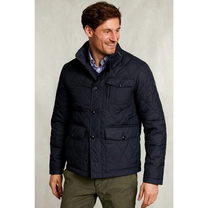 River Woods Quilted Jacket Blue Maat: 3XL | Lichte Jassen Outlet | Heren | Blauw