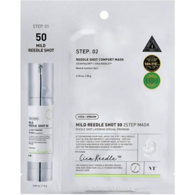 VT Cosmetics Mild Reedle Shot 50 2-Step Mask 1EA (EU Package)