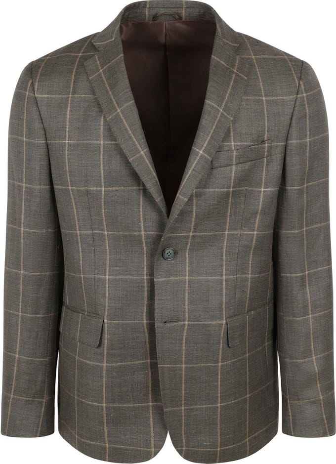 Steppin' Out Colbert Merinowol Groen - Maat 46 - Heren blazer