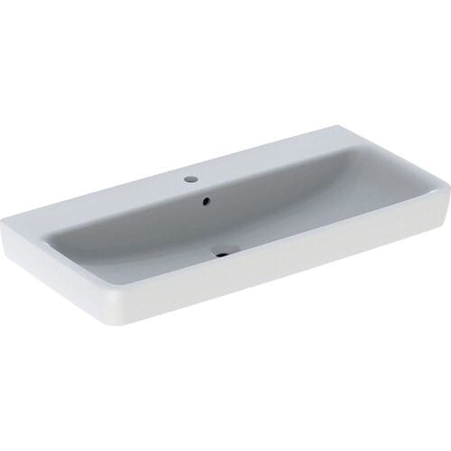 Geberit Renova Plan washbasin 100 cm with tap hole center, with overflow 501.706.00.1