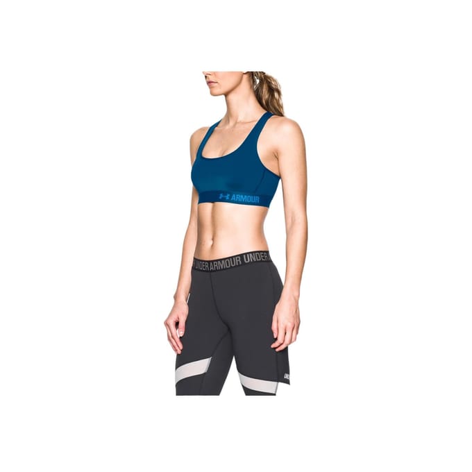 Under Armour Effen Sportbeha Dames activewear Donkerblauw 1276503-480 M blue