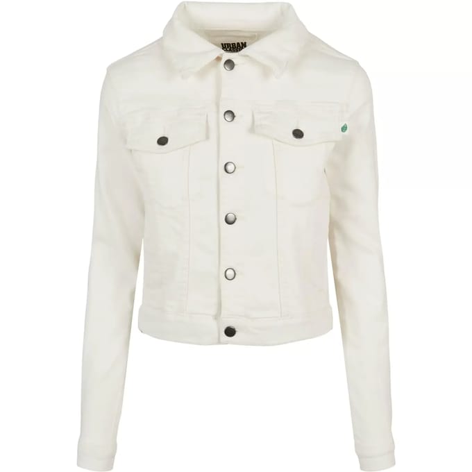 Urban Classics - Organic Denim Jacket - S - Wit