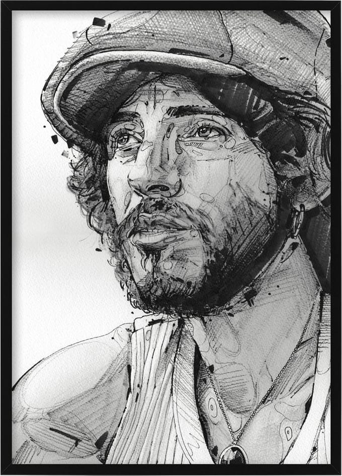 Bruce Springsteen - canvas - 70 x 100 cm