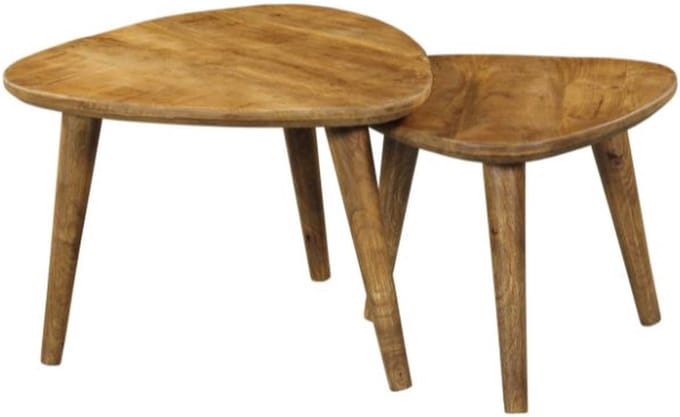 Salontafel Set van 2 Omaha - Mangohout Naturel