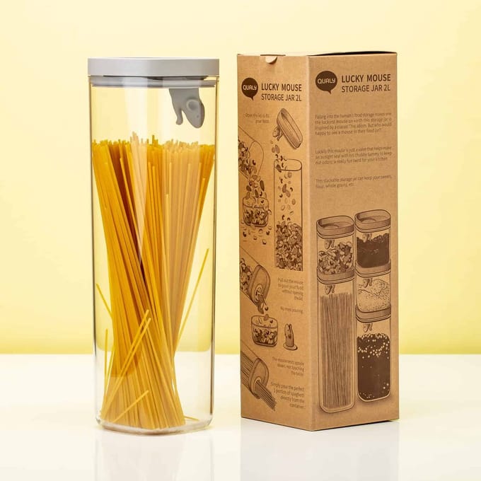 Qualy Lucky Mouse Opbergcontainer - 2 Liter