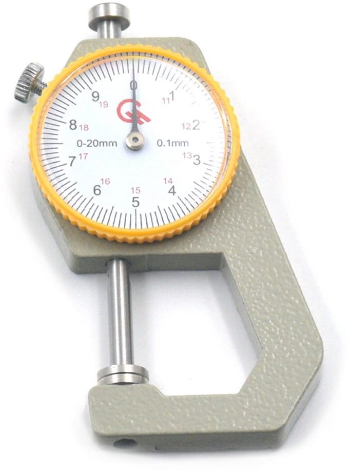 Dikte Gauge voor Leerbewerking en Materialen meten 0-20mm