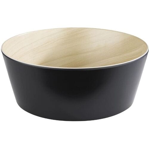 GGM Gastro (6 Stück) Schale - FRIDA - Melamin - 3,4 Liter - Ø 265mm - Schwarz