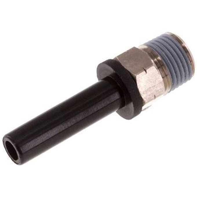1/4'' x 1/8'' NPT insteekfitting Messing/PBT Buitendraad NBR [2 Stuks]
