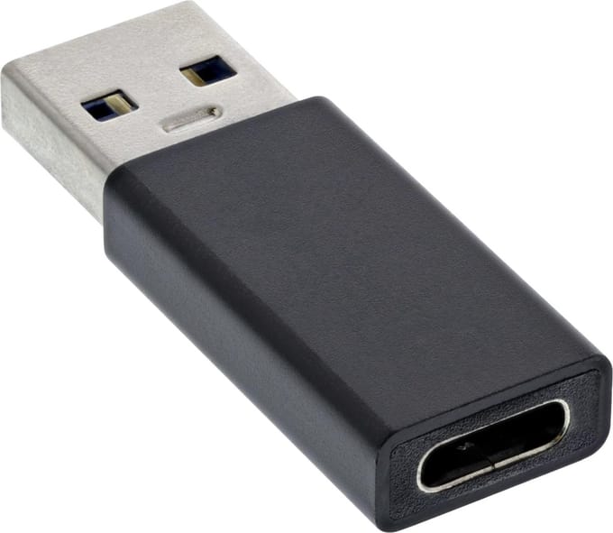 USB-A naar USB-C Adapter - USB 3.2 Gen 1 - Zwart