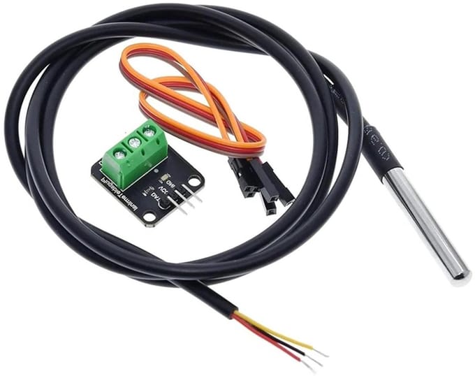 Stroomsensor Batterij - Spanningsmeter Module - Accu Bewaken - Nauwkeurige Meting - 1 Meter Kabel - Zwart