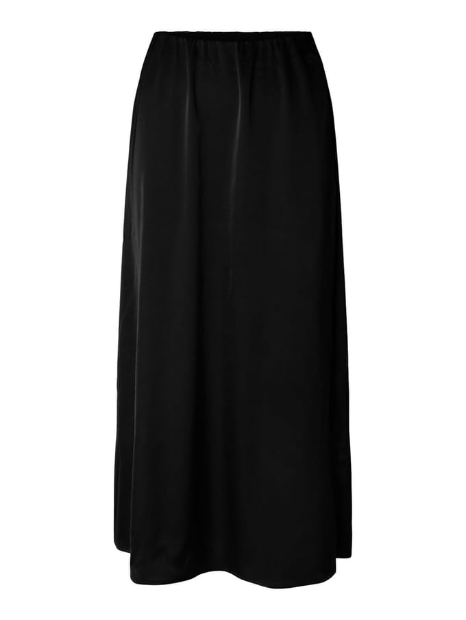 Pieces Maxi rok PCFESTA HW SATIJN