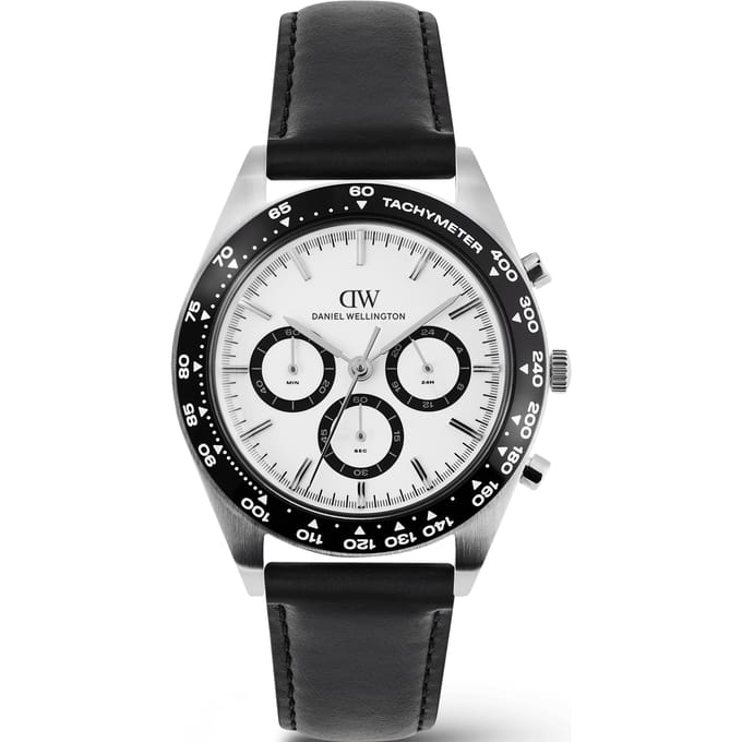 Daniel Wellington DW Watch Iconic Tachymeter Sheffield Silver 42mm