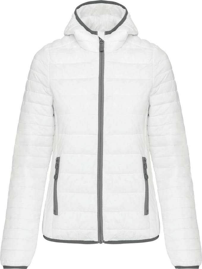 Kariban Ladies' lightweight hooded padded jacket K6111 - White - S