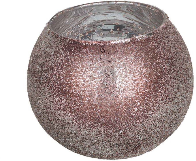 Cosy @ Home Theelichthouder Sugar Roze D11xh10cm Gla