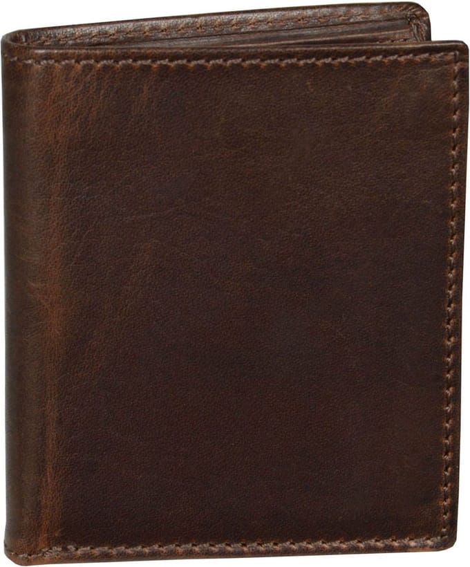 LEONHARD HEYDEN Leren portemonnee Roma Minibörse 5393 Braun donkerbruin