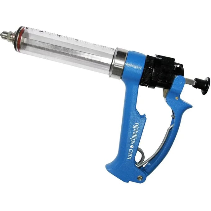 Halfautomatische metalen spuit Nj Phillips 50 ml