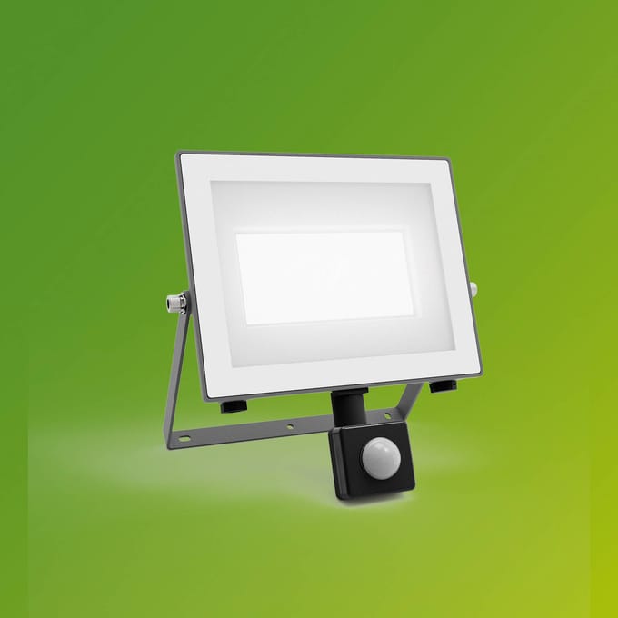 Philips Lois floodlight - UltraEfficient LED - Zwart - 24W - Koel wit licht; 5000K - Bewegingssensor - Verstraler