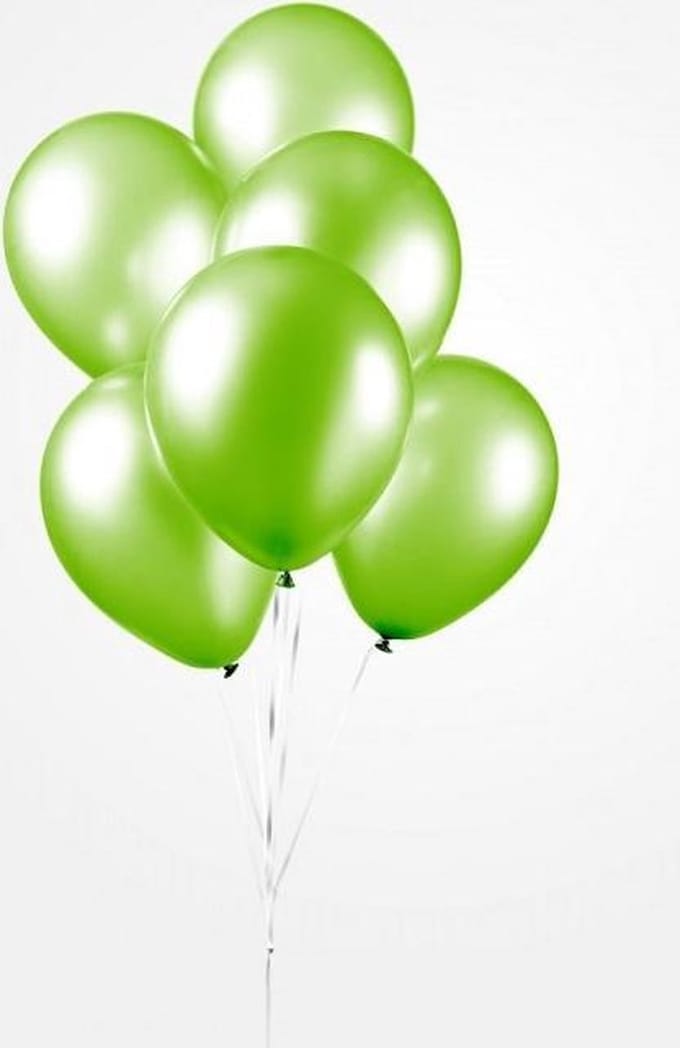Globos Ballonnen 30,5 Cm Latex Limegroen Parelmoer 25 Stuks