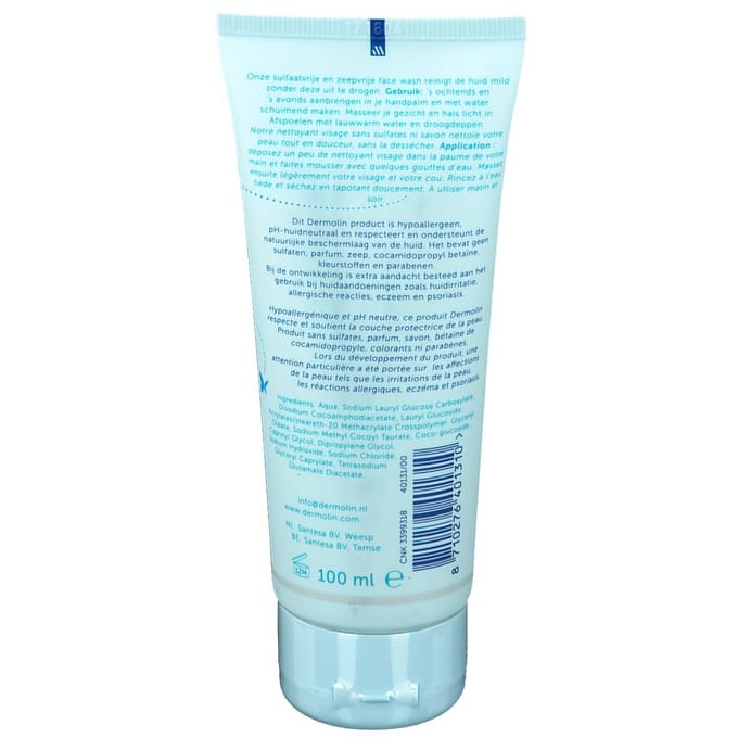 Dermolin Facewash Gel 100 ml Wasgel