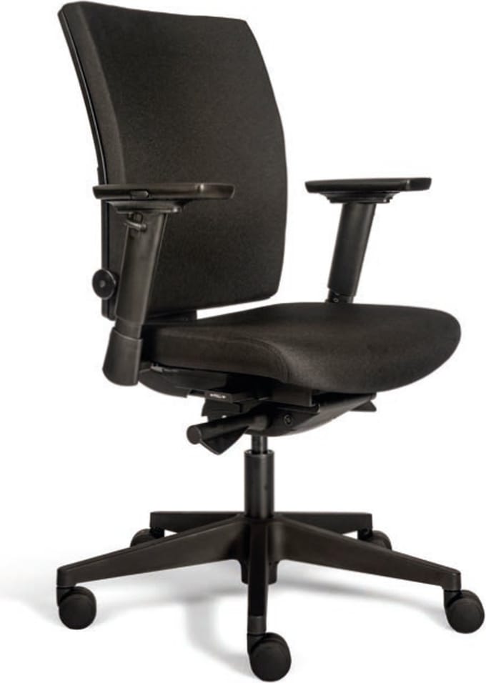 Workliving Projectas V2 Comfort Black Edition - Bureaustoel Ergonomisch Design (N)EN 1335