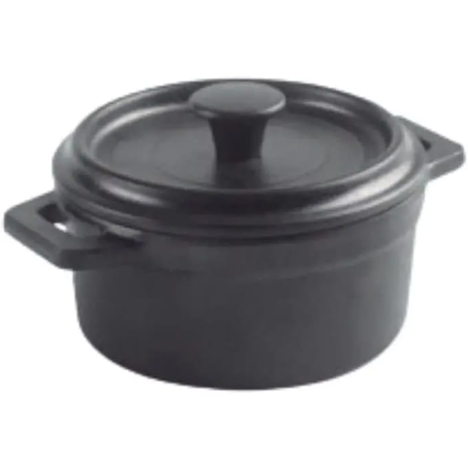Melamine minisauspan met deksel Lacor D.14 cm