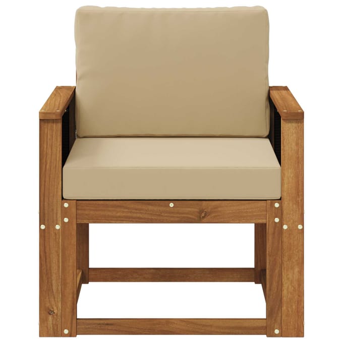 vidaXL - Buiten - Midden - Sofa - Massief - Acacia - Hout - Naturel