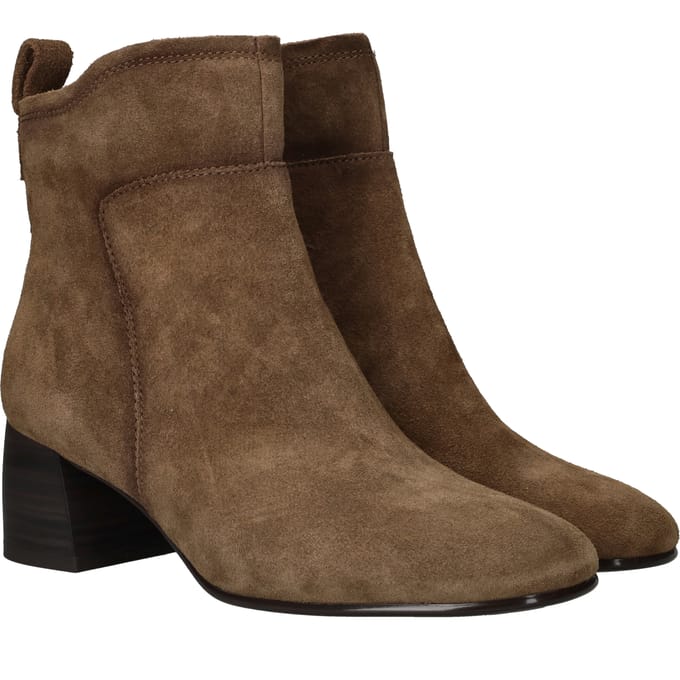 Tamaris Tamaris Enkellaarsjes bruin Leer