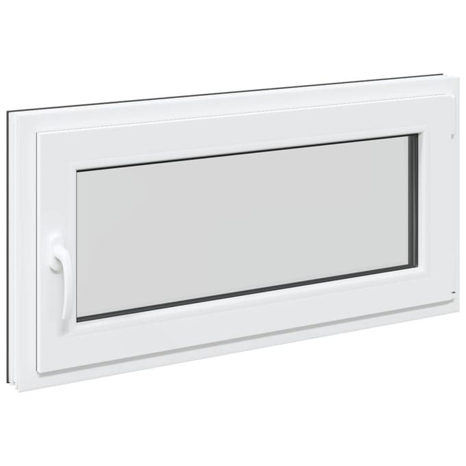 vidaXL - Kleur - binnenkant - kelderraam - Wit - RISOR - 100 - x - 50 - cm