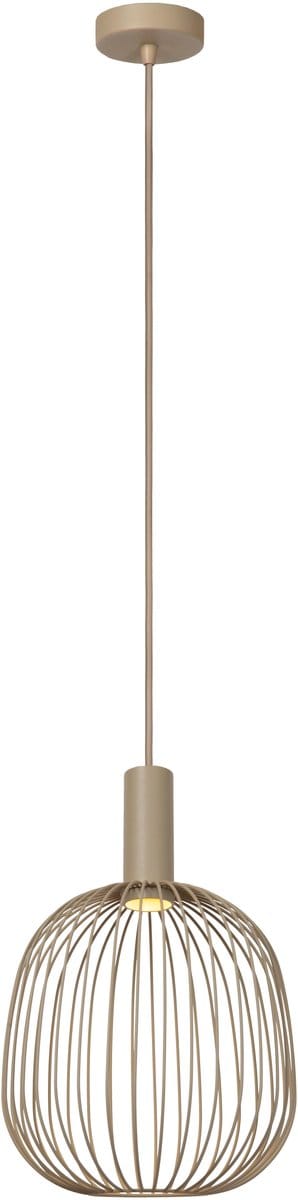 Lucide ESTEREL - Hanglamp - Ø 25 cm - 1xGU10 (MR11) - Taupe - Essential
